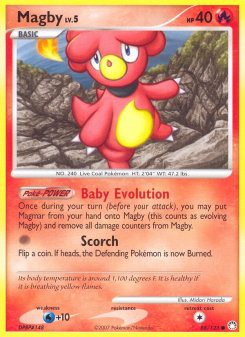 Magby - pokemon TCG Card