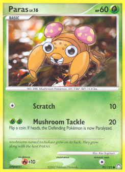 Paras - pokemon TCG Card
