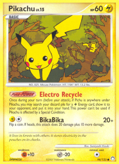 Pikachu - pokemon TCG Card