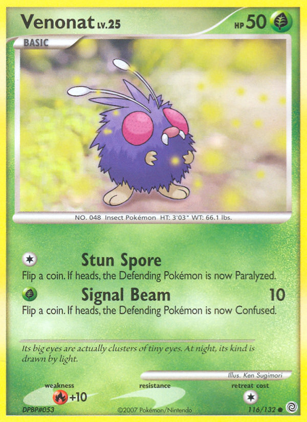 Venonat - Pokémon TCG Card