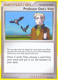 Professor Oak's Visit - pokemon TCG Card