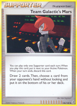 Team Galactic's Mars - pokemon TCG Card