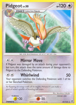 Pidgeot - pokemon TCG Card