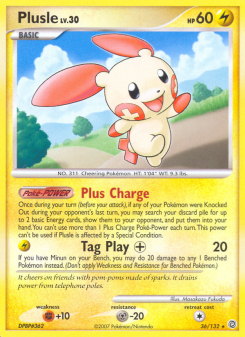 Plusle - pokemon TCG Card