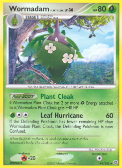 Wormadam Plant Cloak - pokemon TCG Card