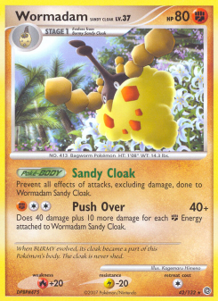 Wormadam Sandy Cloak - pokemon TCG Card