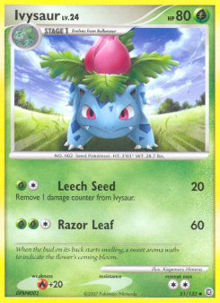 Ivysaur - pokemon TCG Card