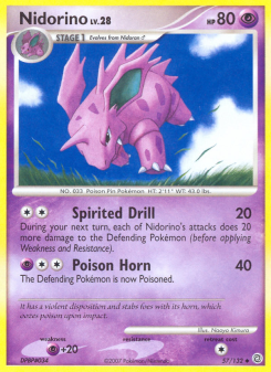 Nidorino - pokemon TCG Card
