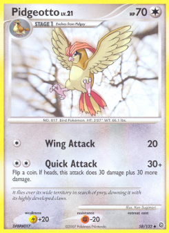 Pidgeotto - pokemon TCG Card