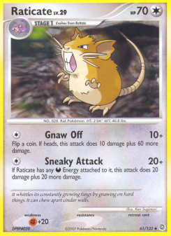 Raticate - pokemon TCG Card