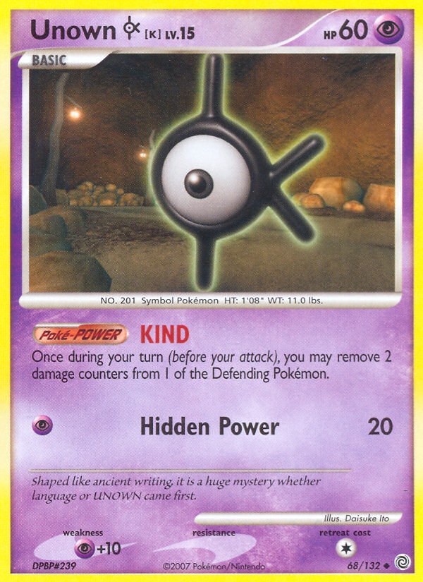 Unown K - Pokémon TCG Card