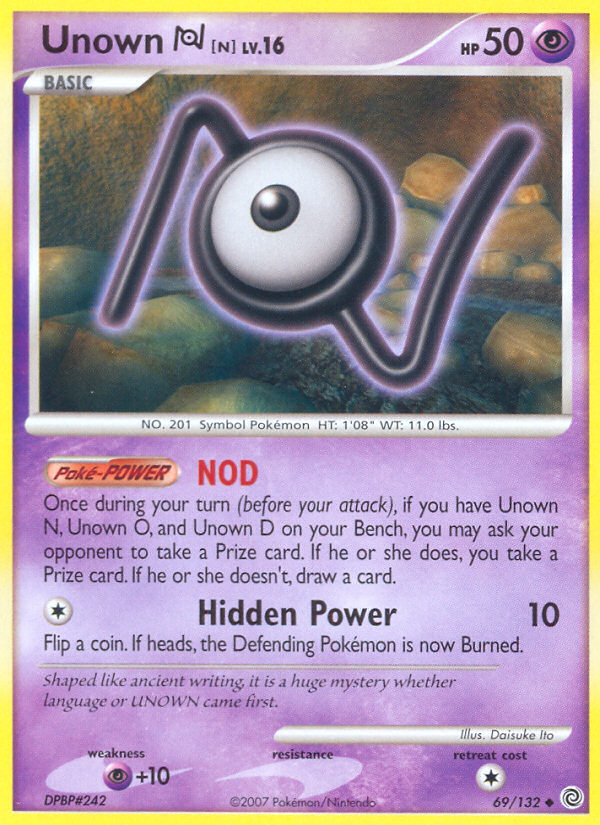 Unown N - Pokémon TCG Card