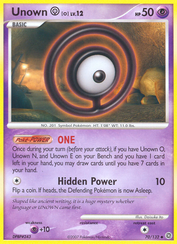 Unown O - Pokémon TCG Card