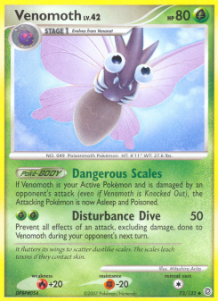 Venomoth - pokemon TCG Card