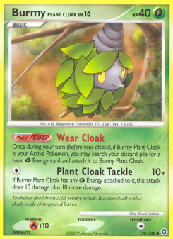 Burmy Plant Cloak - pokemon TCG Card