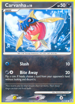 Carvanha - pokemon TCG Card
