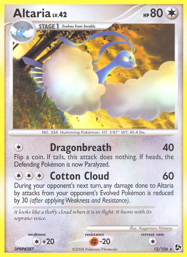 Altaria - Pokémon TCG Card