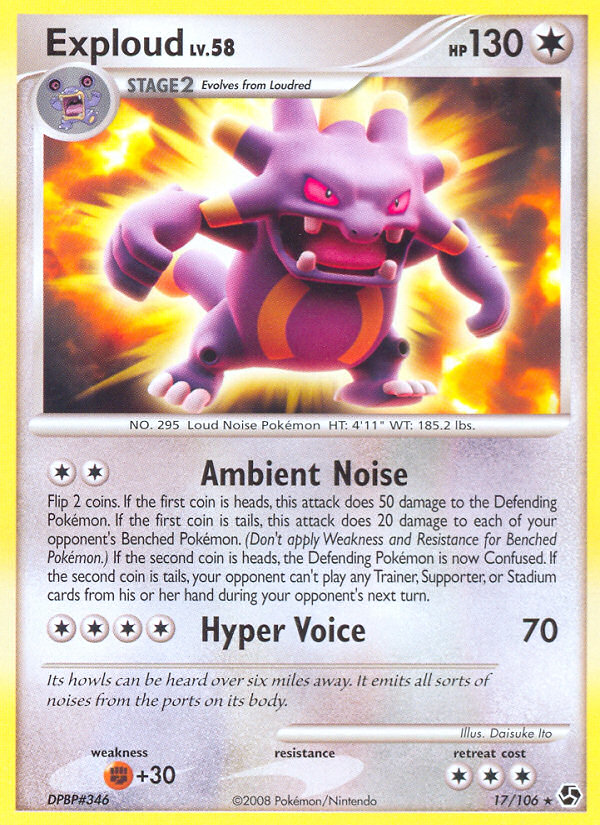 Exploud - Pokémon TCG Card