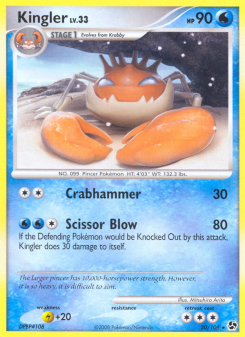 Kingler - pokemon TCG Card