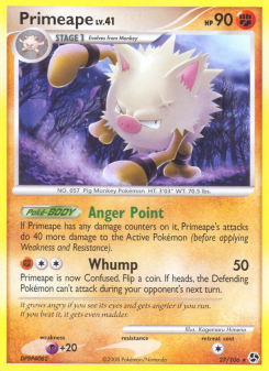 Primeape - pokemon TCG Card