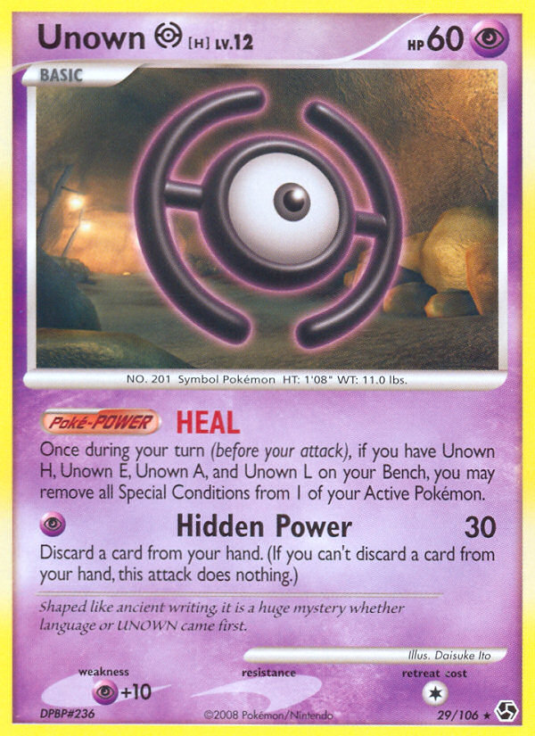 Unown H - Pokémon TCG Card