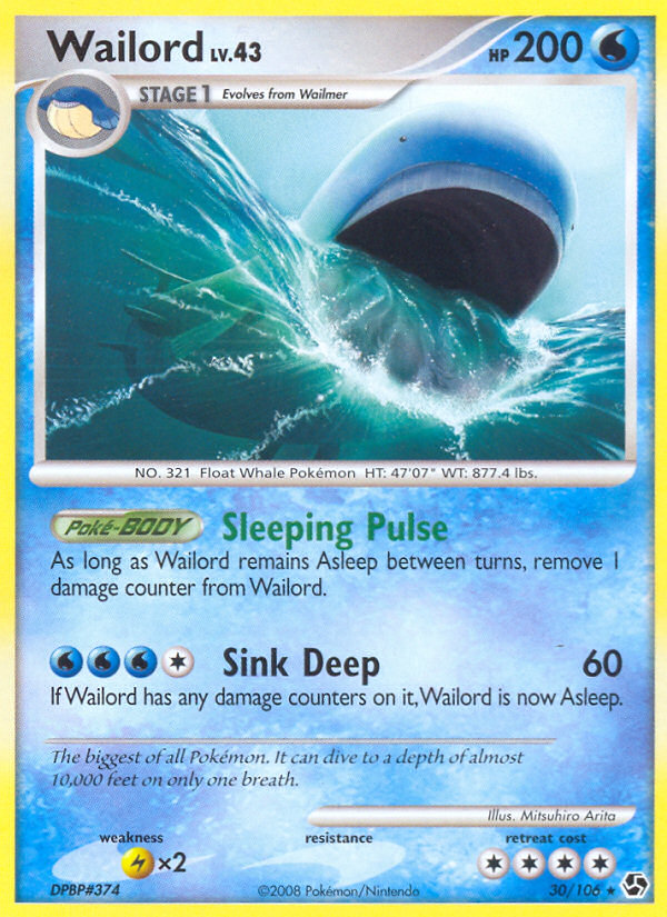 Wailord - Pokémon TCG Card
