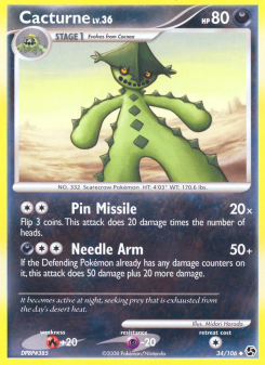 Cacturne - pokemon TCG Card
