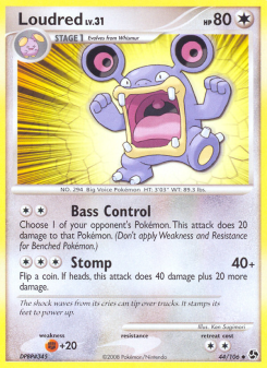 Loudred - pokemon TCG Card