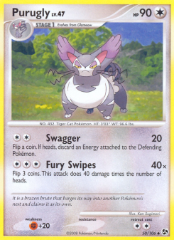 Purugly - pokemon TCG Card