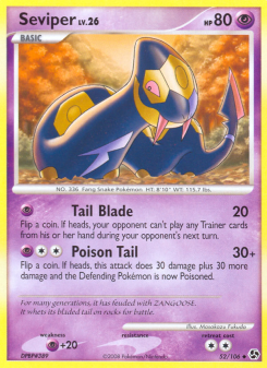 Seviper - pokemon TCG Card