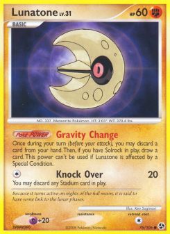 Lunatone - pokemon TCG Card