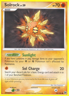 Solrock - pokemon TCG Card