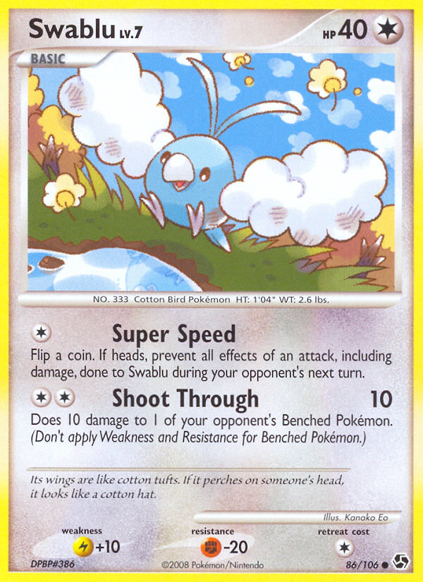 Swablu - Pokémon TCG Card