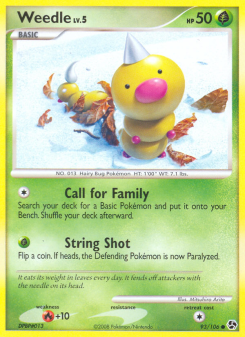 Weedle - pokemon TCG Card