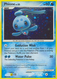 Phione - pokemon TCG Card