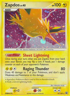 Zapdos - pokemon TCG Card