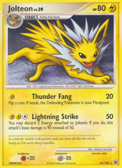 Jolteon - pokemon TCG Card