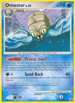 Omastar - pokemon TCG Card