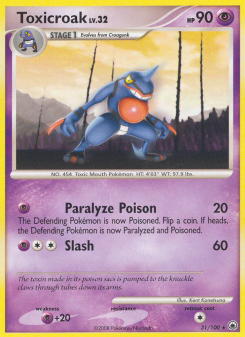 Toxicroak - pokemon TCG Card