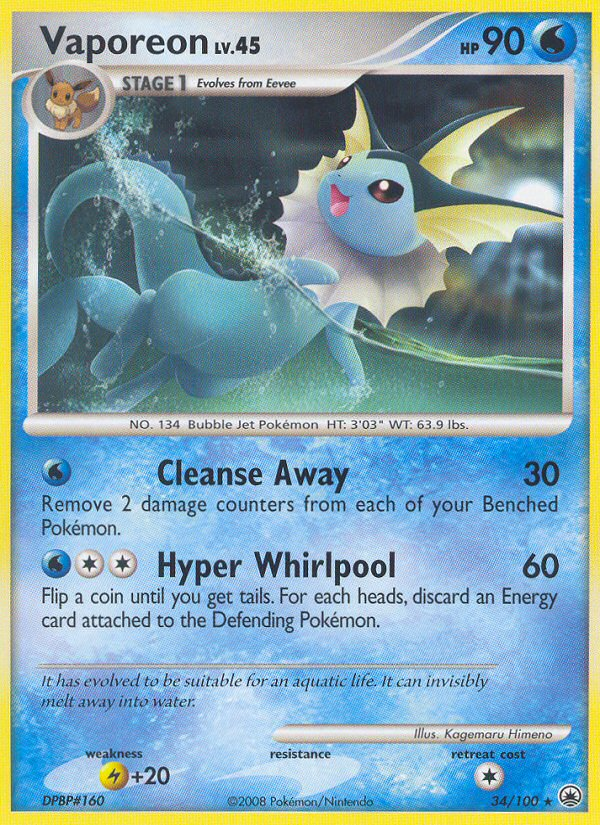 Vaporeon - Pokémon TCG Card