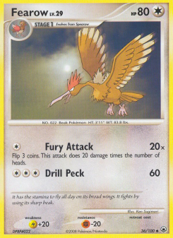 Fearow - pokemon TCG Card