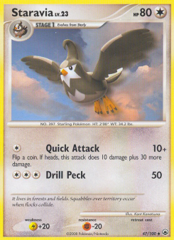 Staravia - pokemon TCG Card