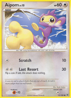 Aipom - pokemon TCG Card