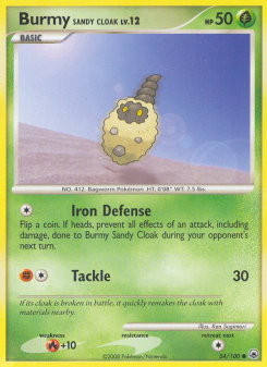 Burmy Sandy Cloak - pokemon TCG Card