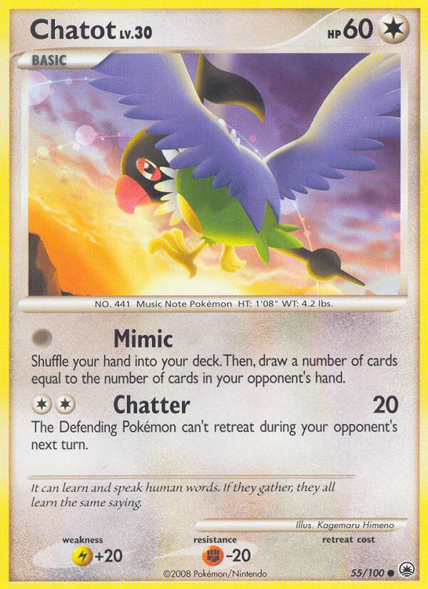 Chatot - Pokémon TCG Card