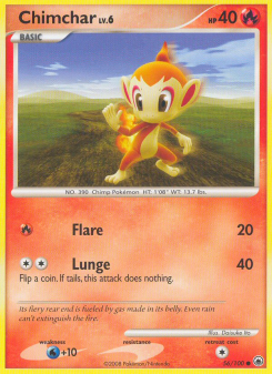 Chimchar - pokemon TCG Card