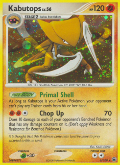 Kabutops - pokemon TCG Card