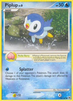 Piplup - pokemon TCG Card