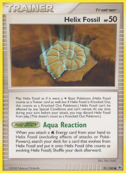 Helix Fossil - pokemon TCG Card