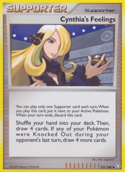 Cynthia's Feelings - pokemon TCG Card